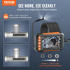 VEVOR Endoscope Camera with Light, Dual Lens Industrial Borescope, 4.3" Screen 1080P Inspection Camera, 8 + 1 Lights, 4X Zoom, IP67 Waterproof Snake Camera for Auto, Plumbing (16.4FT Cable, 32GB Card)