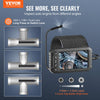 VEVOR Endoscope Camera with Light, Triple Lens Borescope with 49.2FT Semi-Rigid Cable, 5" Screen 1080P Inspection Camera, 8 + 2 LED Lights, IP67 Waterproof Snake Camera for Auto, Plumbing (32GB Card)