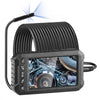 VEVOR Endoscope Camera with Light, Triple Lens Borescope with 49.2FT Semi-Rigid Cable, 5" Screen 1080P Inspection Camera, 8 + 2 LED Lights, IP67 Waterproof Snake Camera for Auto, Plumbing (32GB Card)