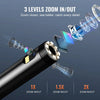 VEVOR Endoscope Camera with Light, Triple Lens Industrial Borescope, 5" Screen 1080P Inspection Camera, 8 + 2 Lights, IP67 Waterproof Snake Camera for Automotive, Plumbing (16.4FT Cable, 32GB Card)