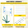 VEVOR Tomato Cages, 14.6\" x 14.6\" x 39.4\", 6 Packs Square Plant Support Cages, Green PVC-Coated Steel Tomato Towers for Climbing Vegetables, Plants, Flowers, Fruits
