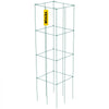 VEVOR Tomato Cages, 14.6\" x 14.6\" x 39.4\", 6 Packs Square Plant Support Cages, Green PVC-Coated Steel Tomato Towers for Climbing Vegetables, Plants, Flowers, Fruits
