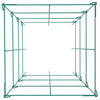VEVOR Tomato Cages, 11.8\" x 11.8\" x 46.1\", 10 Packs Square Plant Support Cages, Green PVC-Coated Steel Tomato Towers for Climbing Vegetables, Plants, Flowers, Fruits