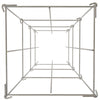 VEVOR Tomato Cages, 11.8\" x 11.8\" x 46.1\", 10 Packs Square Plant Support Cages, Silver PVC-Coated Steel Tomato Towers for Climbing Vegetables, Plants, Flowers, Fruits