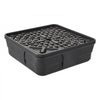 VEVOR Fountain and Water Feature Basin, 30-Inch Disappearing Water Fountain Basin for Landscape and Garden, Supports Up to 500 lbs, Heavy Duty Pond Reservoir for Bubbling Rock & Garden Statues, Black