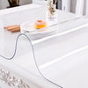 VEVOR Plastic Table Cover 42 x 78 Inch, 1.5 mm Thick Clear Table Protector, Rectangle Clear Desk Mat, Waterproof & Easy Cleaning for Office Dresser Night Stand