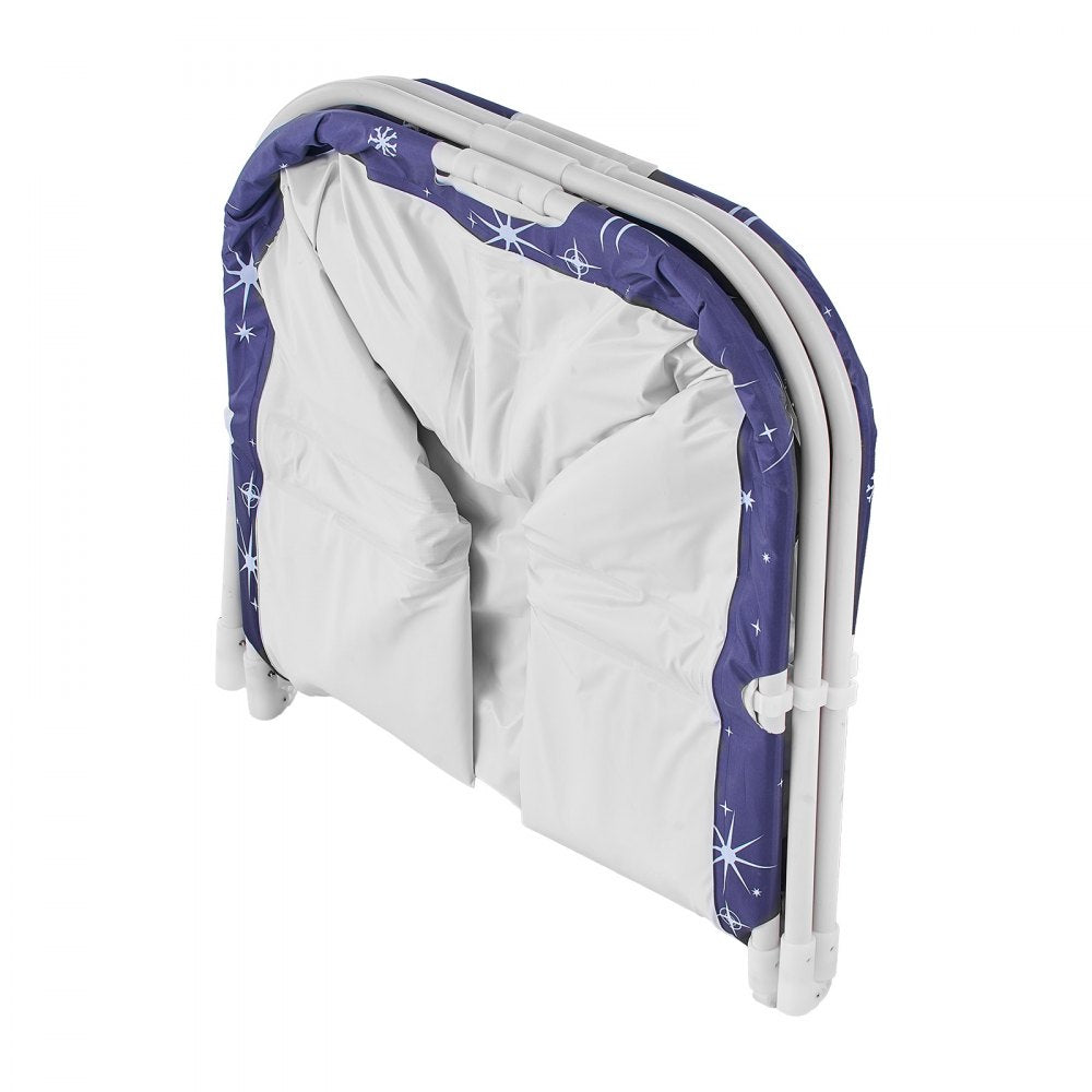 VEVOR Portable Foldable Bathtub 45.3"x23.6"x19.7" Soaking for Adults Blue, for Bathroom Shower Stall, 3-Layer Insulation, Space Saving, Family Hot SPA Ice Bath Tub with 2 Drain Ports, Indoor Outdoor