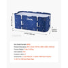 VEVOR Portable Foldable Bathtub 47.2"x23.6"x19.7" Soaking for Adults Blue, for Bathroom Shower Stall, 3-Layer Insulation, Space Saving, Family Hot SPA Ice Bath Tub with 2 Drain Ports, Indoor Outdoor