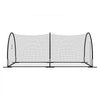 VEVOR Baseball Batting Cage, 19.9 x 12.0 x 8.2 FT Freestanding Hitting Net, for Indoor & Outdoor Practice, 30-Ply Knotted HDPE Netting with Pitching Machine Opening, Baseball Training Net for Teams