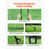 VEVOR Baseball Batting Cage, 19.9 x 12.0 x 8.2 FT Freestanding Portable Batting Cage, Hitting Cages with 30-Ply Knotted HDPE & Pitching Machine Opening, Battings Cages Netting for Indoor Outdoor