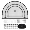 VEVOR Baseball Batting Cage, 19.9 x 12.0 x 8.2 FT Freestanding Portable Batting Cage, Hitting Cages with 30-Ply Knotted HDPE & Pitching Machine Opening, Battings Cages Netting for Indoor Outdoor