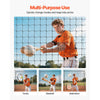 VEVOR Baseball Batting Cage, 35.0 x 10.5 x 10.2 FT Freestanding Portable Batting Cage, Hitting Cages with 45-Ply Knotted HDPE & Long Positioning Ropes, Battings Cages Netting for Indoor Outdoor