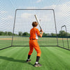 VEVOR Baseball Batting Cage, 39.4 x 12.1 x 10.2 FT Freestanding Portable Batting Cage, Hitting Cages with 45-Ply Knotted HDPE & Long Positioning Ropes, Battings Cages Netting for Indoor Outdoor