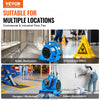 VEVOR Floor Blower, 1360 RPM 600 CFM, Air Mover for Drying and Cooling, Portable Carpet Dryer Fan with 4 Blowing Angles,3-Speeds Adjustment, for Janitorial, Home, Plumbing, Commercial Use
