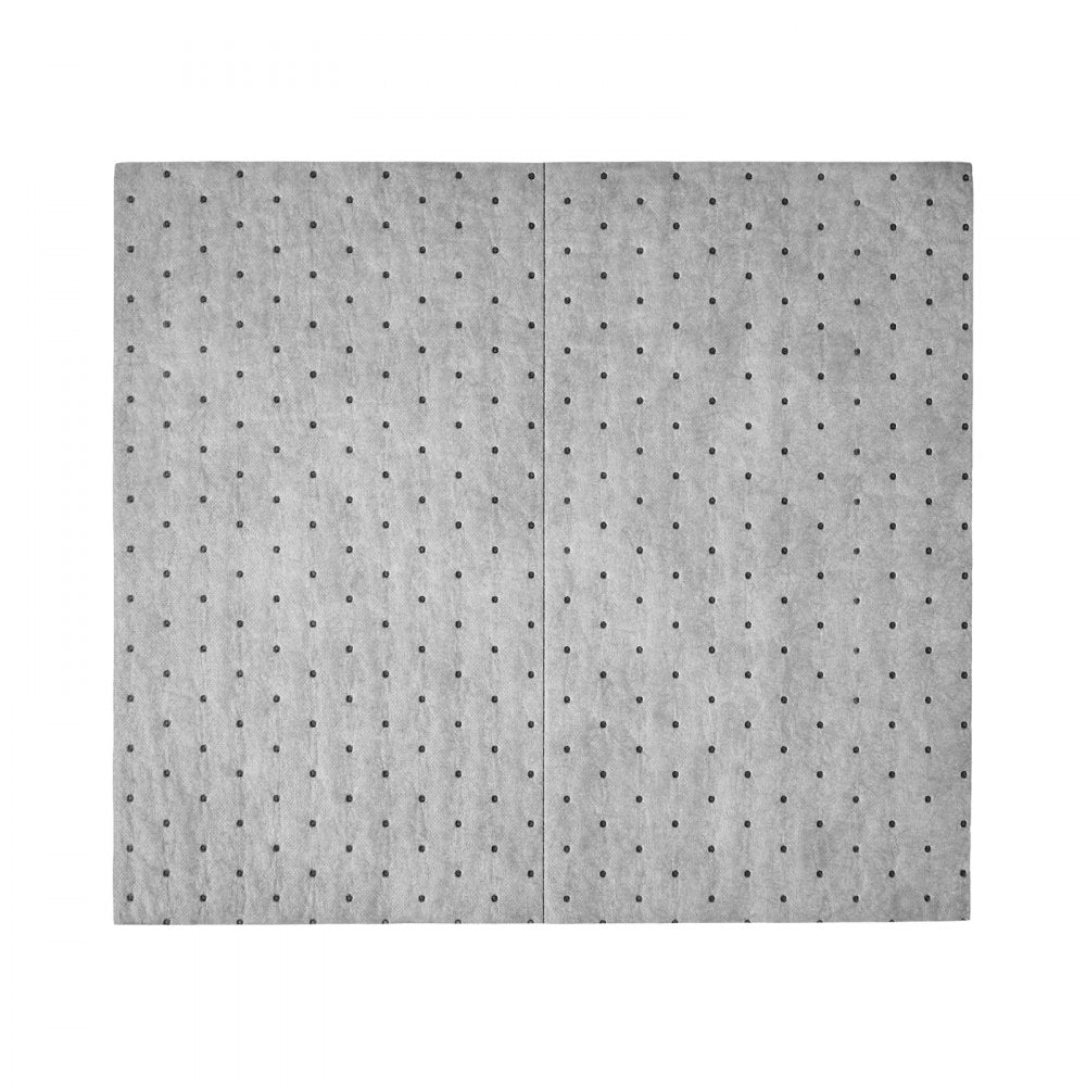 VEVOR Oil & Water Absorbent Pads, 16" x 18" 200-Pack, Medium-Duty Spill Absorbing Pads, Universal for Gasoline, Engine, Oil, Water, Coolant, Durable PP Spill Control Mats for Garage Workshop Factory