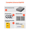 VEVOR Complete Spill Absorbent Kit for Oil & Water, 40PCS Heavy-Duty Oil Absorbent Pads, 3 Socks, 2 Pillows, 5 Hazardous Material Bags, 20-Gallon Wheeled Drum for Garage Workshop Spill Control
