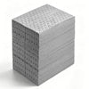 VEVOR Oil & Water Absorbent Pads, 13" x 10" 100-Pack, Heavy-Duty Spill Absorbing Pads, Universal for Gasoline/Engine Oil/Water/Coolant, Durable PP Spill Control Mats for Garage Workshop Factory