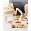 VEVOR Soap Cutter, 0-2 inch Adjustable Thickness, Wood Soap Slicer with Stainless Steel Adjustable Wire Tension, with Extra Wires, Multi Handmade Cutter for Candles, DIY Making Cutting Tool
