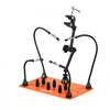VEVOR Magnetic Helping Hands Soldering Station, 4 Flexible Arms Third Hand Tool, with 6 PCB Pillar Holders & 360 Hot Air Gun Holder, Heavy-Duty Base Soldering Helper for Electronic Repair Craft