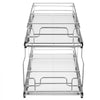 VEVOR 12"Wx21"Dx15"H Pull Out Cabinet Organizer, Heavy Duty Slide Out Pantry Shelves, Steel Roll Out Drawers, Sliding Drawer Storage for Home Under Sink, 13.5"Wx22"Dx18"H Install Size for Cabinet