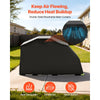VEVOR Motorcycle Storage Shelter with Security Lock, 600D Oxford Flip-Up Garage Tent, Heavy-Duty All-Weather Motorcycle Cover with Ventilation Windows, 110 x 43 x 63 in Outdoor Vehicle Shelter, Black