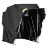 VEVOR Motorcycle Storage Shelter with Security Lock, 600D Oxford Flip-Up Garage Tent, Heavy-Duty All-Weather Motorcycle Cover with Ventilation Windows, 110 x 43 x 63 in Outdoor Vehicle Shelter, Black