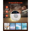 VEVOR Sound Machine, 18 Soothing Sleep Sounds and 7-Color Night Light, 5-in-1 White Noise Sound Machine with Dual Alarms, Auto-Off Timer and Memory Function, for Baby, Adults, Home, Office & Travel