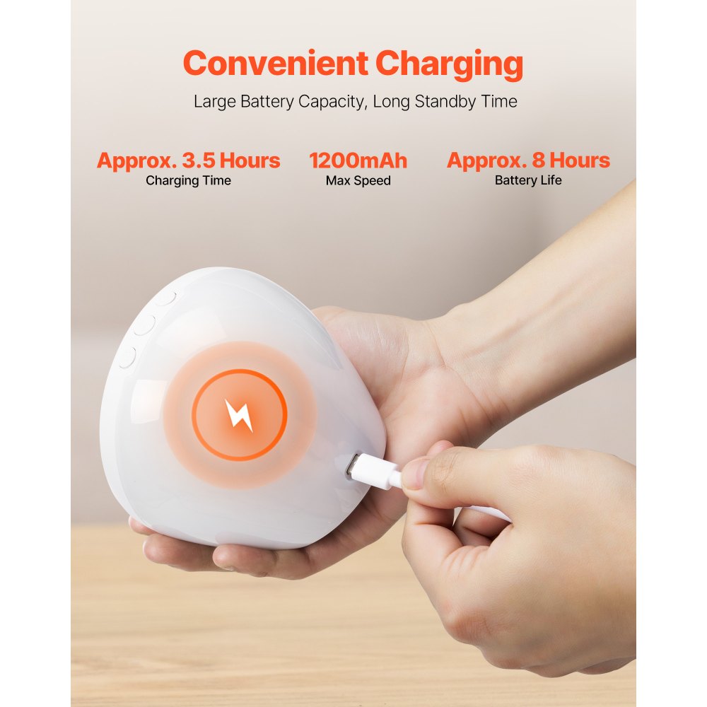 VEVOR Sound Machine, 18 Soothing Sleep Sounds and 7-Color Night Light, 5-in-1 White Noise Sound Machine with Dual Alarms, Auto-Off Timer and Memory Function, for Baby, Adults, Home, Office & Travel