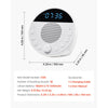 VEVOR Sound Machine, 18 Soothing Sleep Sounds and 7-Color Night Light, 5-in-1 White Noise Sound Machine with Dual Alarms, Auto-Off Timer and Memory Function, for Baby, Adults, Home, Office & Travel