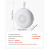 VEVOR Sound Machine, 30 Soothing Sleep Sounds, 3-in-1 Portable and Hangable White Noise Sound Machine with Auto-Off Timer, Soft Ring Light and Memory Function, for Baby, Adults, Home, Office & Travel