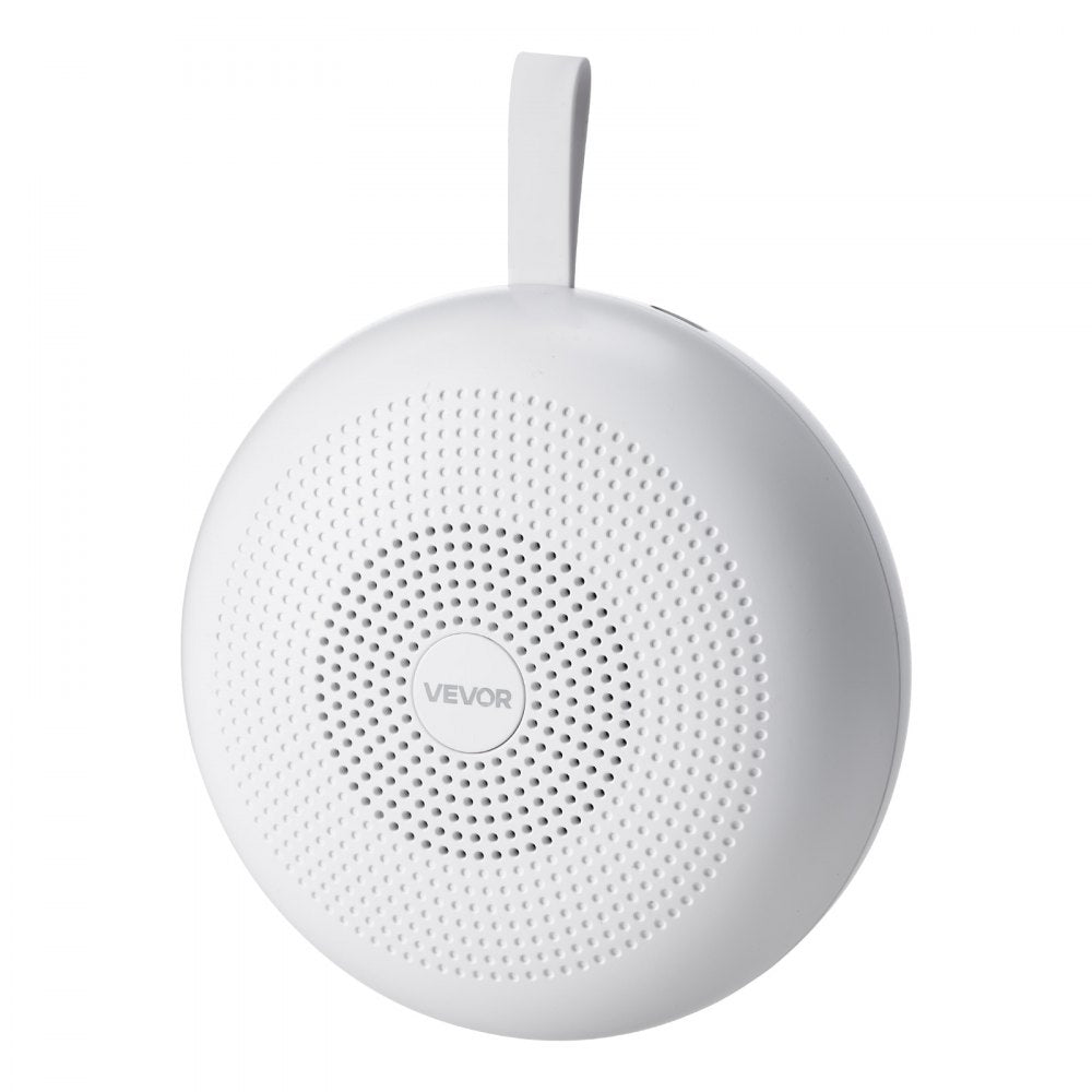 VEVOR Sound Machine, 30 Soothing Sleep Sounds, 3-in-1 Portable and Hangable White Noise Sound Machine with Auto-Off Timer, Soft Ring Light and Memory Function, for Baby, Adults, Home, Office & Travel