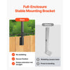 VEVOR Fence Post Extender, 12 Packs 32.1 in Barbed Wire Arm, Sturdy Steel Fence Height Extender, Flat or Surface Mounted  Barbed Wire Extension Arms, Protect Privacy and Prevent Pets Jumping Off
