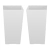 VEVOR Tall Planters Set of 2, 22 Inch Large Outdoor Taper Planters for Outdoor Indoor Plants, Front Porch Plastic Modern Flower Pots with Casters, Inner Pot & Drainage Holes for Patio, Garden, White