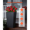 VEVOR Tall Planters Set of 2, 30 Inch Large Outdoor Taper Planters for Outdoor Indoor Plants, Front Porch Plastic Modern Flower Pots with Casters, Inner Pot & Drainage Holes for Patio, Garden, Black