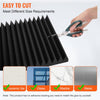 VEVOR Acoustic Foam Panels, 50 Pack 12 x 12 x 2 inches, High Density Soundproof Wall Panels,Fire-Resistant Acoustic Panels,Sound Dampening Absorbing Panels for Studio Wall and Ceiling,Black