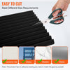 VEVOR Acoustic Foam Panels, 52 Pack 12 x 12 x 1 inches, High Density Soundproof Wall Panels,Fire-Resistant Acoustic Panels,Sound Dampening Absorbing Panels for Studio Wall and Ceiling,Black
