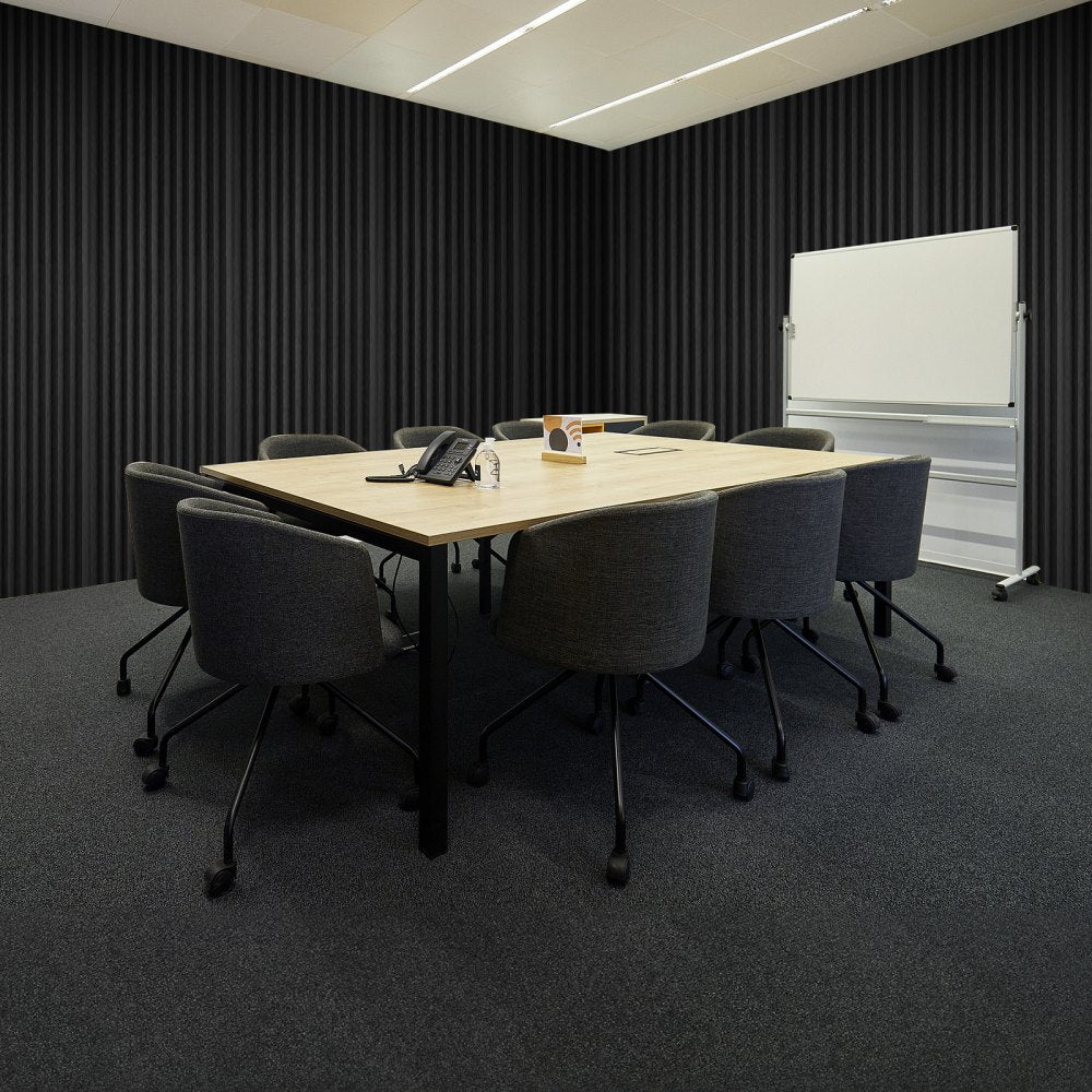 VEVOR Acoustic Foam Panels, 52 Pack 12 x 12 x 1 inches, High Density Soundproof Wall Panels,Fire-Resistant Acoustic Panels,Sound Dampening Absorbing Panels for Studio Wall and Ceiling,Black
