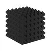 VEVOR Acoustic Foam Panels, 24 Pack 12 x 12 x 2 inches, Pyramid Soundproof Wall Panels,Fire-Resistant Acoustic Panels,Sound Dampening Absorbing Panels for Studio Wall and Ceiling,Black