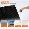 VEVOR Acoustic Foam Panels, 2 Pack 48 x 24 x 2 inches, Egg Designed Soundproof Wall Panels,Fire-Resistant Acoustic Panels,Sound Dampening Absorbing Panels for Studio Wall and Ceiling,Black