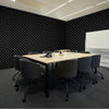VEVOR Acoustic Foam Panels, 2 Pack 48 x 24 x 2 inches, Egg Designed Soundproof Wall Panels,Fire-Resistant Acoustic Panels,Sound Dampening Absorbing Panels for Studio Wall and Ceiling,Black