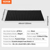 VEVOR Acoustic Foam Panels, 4 Pack 48 x 24 x 2 inches, Pyramid Designed Soundproof Wall Panels,Fire-Resistant Acoustic Panels,Sound Dampening Absorbing Panels for Studio Wall and Ceiling,Black