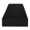 VEVOR Acoustic Foam Panels, 4 Pack 48 x 24 x 2 inches, Egg Designed Soundproof Wall Panels,Fire-Resistant Acoustic Panels,Sound Dampening Absorbing Panels for Studio Wall and Ceiling,Black