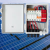 VEVOR PV Combiner Box, 4 String, Solar Combiner Box with 15A Rated Current Fuse 63A Circuit Breaker Lightning Arrester and Solar Connector, ABS Plastic Case for On / Off Grid Solar Panel System, IP65