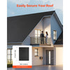 VEVOR Roll Roofing, 10 x 15 ft, 45 mil EPDM Rubber Roofing, Long Lifespan & Weather-resistant, Withstands Harsh Temperatures, Flexible & Easy Installation, Roof Underlayment for RVs, Roofs, Ponds