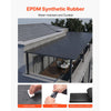 VEVOR Roll Roofing, 10 x 15 ft, 45 mil EPDM Rubber Roofing, Long Lifespan & Weather-resistant, Withstands Harsh Temperatures, Flexible & Easy Installation, Roof Underlayment for RVs, Roofs, Ponds