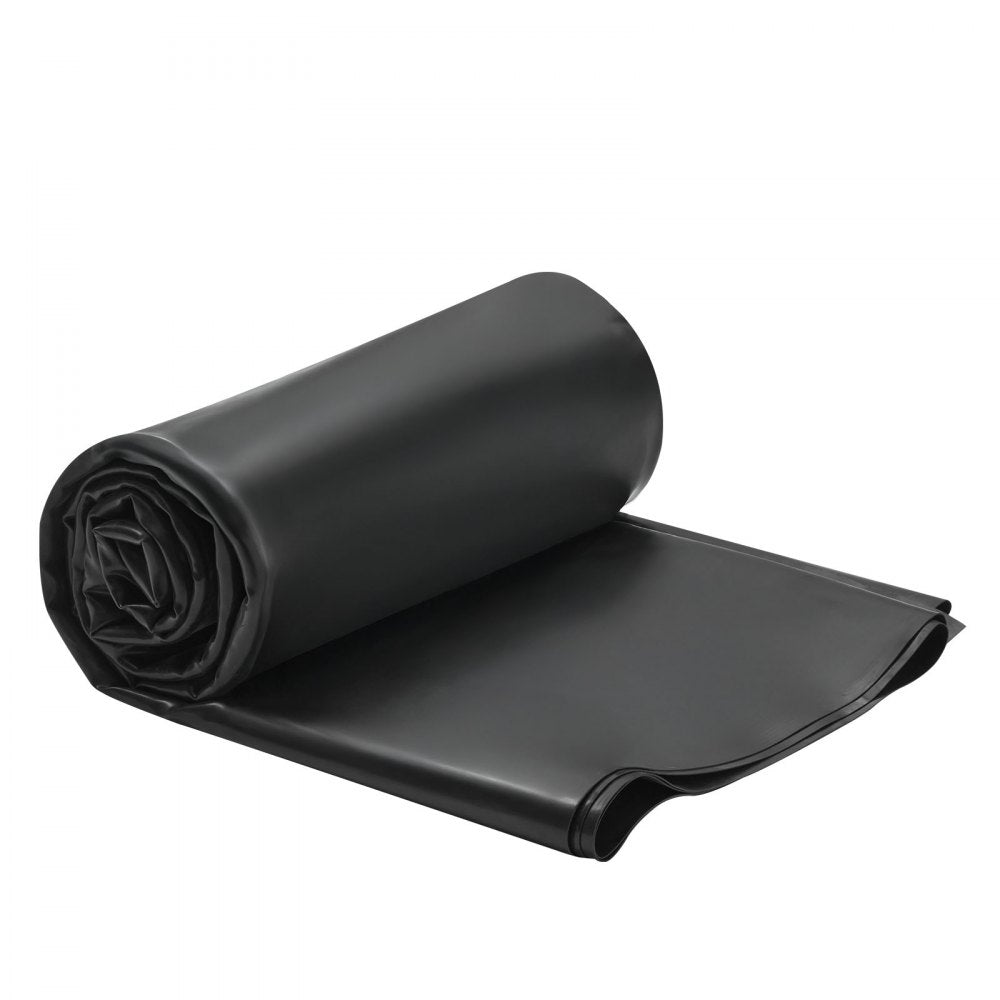 VEVOR Roll Roofing, 10 x 15 ft, 45 mil EPDM Rubber Roofing, Long Lifespan & Weather-resistant, Withstands Harsh Temperatures, Flexible & Easy Installation, Roof Underlayment for RVs, Roofs, Ponds