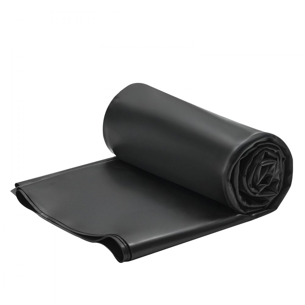 VEVOR Roll Roofing, 10 x 15 ft, 45 mil EPDM Rubber Roofing, Long Lifespan & Weather-resistant, Withstands Harsh Temperatures, Flexible & Easy Installation, Roof Underlayment for RVs, Roofs, Ponds