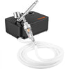 VEVOR Airbrush Kit, Portable Airbrush Set with Compressor, Airbrushing System Kit with Multi-Purpose Dual-Action Gravity Feed Airbrushes, Art Nail Cookie Tattoo Makeup