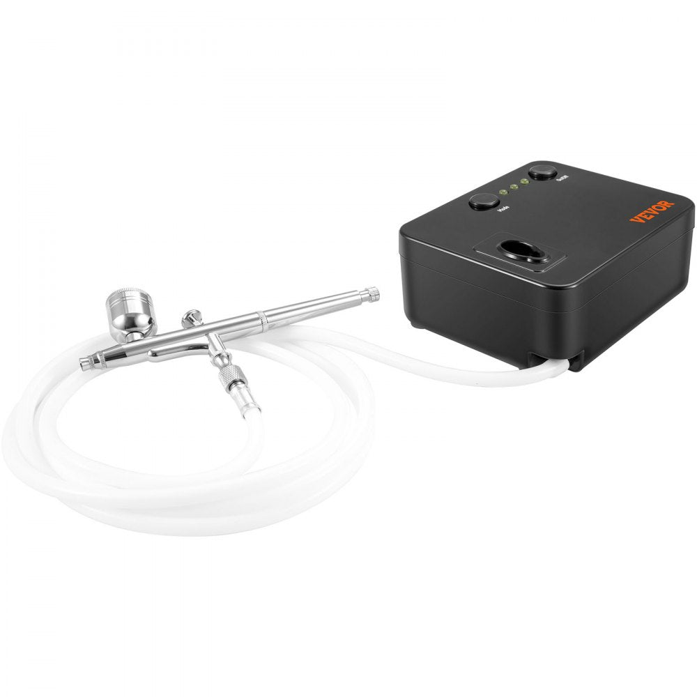VEVOR Airbrush Kit, Portable Airbrush Set with Compressor, Airbrushing System Kit with Multi-Purpose Dual-Action Gravity Feed Airbrushes, Art Nail Cookie Tattoo Makeup