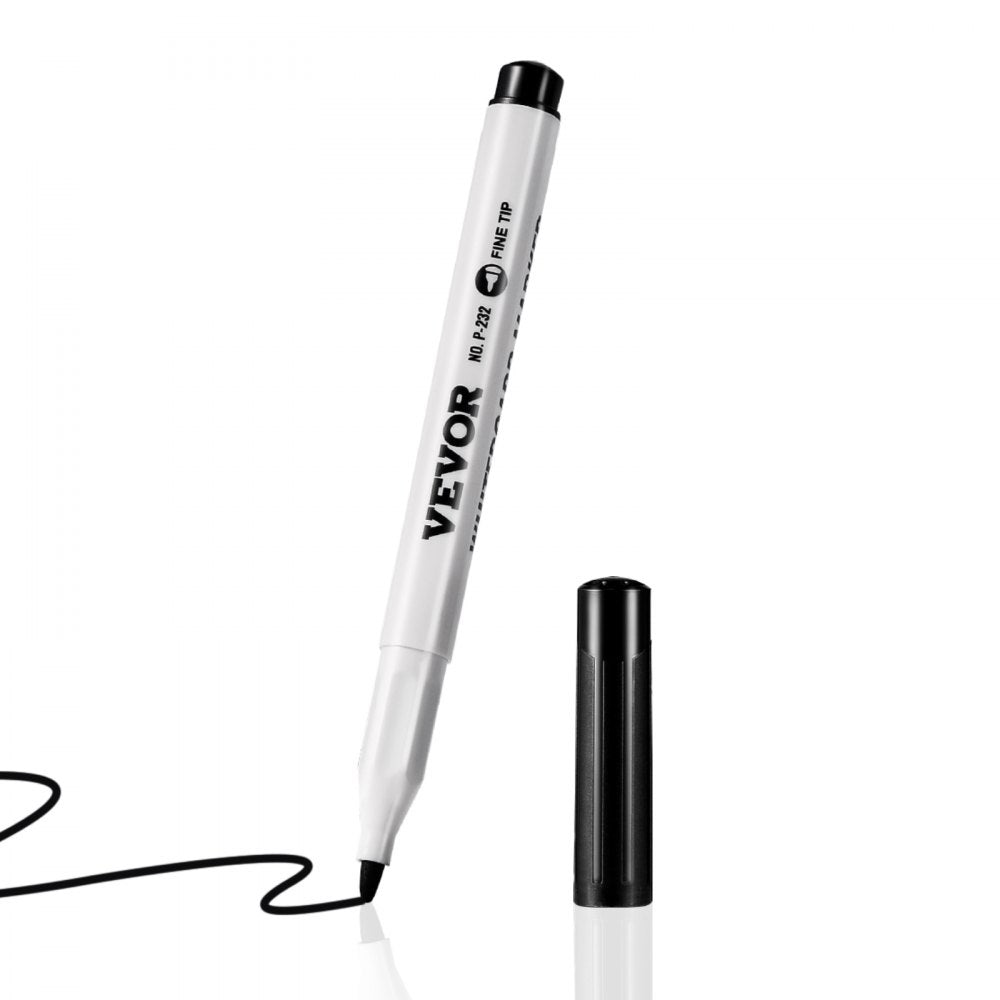 VEVOR Black Dry Erase Markers, 36 Pack Low-Odor Whiteboard Markers, Fine Point Whiteboard Markers, Easily Clean Dry Erase Markers Bulk for School Office Home